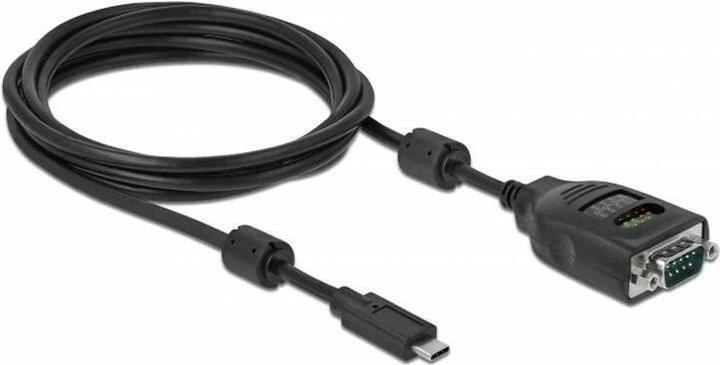 Produktbild Delock USB Type-C™ zu Seriell DB9 Adapter mit 9 LED RS-232 Tester (2 m)