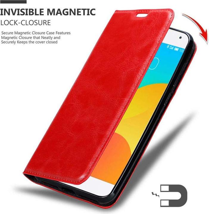 Actual product image Cadorabo Book Invisible Magnet Cover (Meizu MX4)