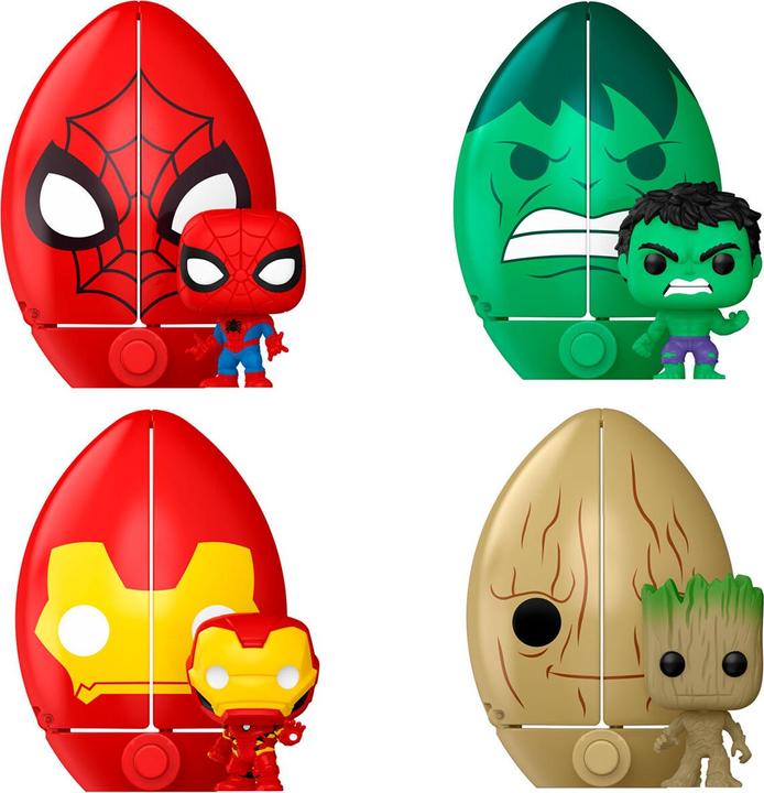 Actual product image Funko Marvel présentoir figurines Egg Pocket POP! vinyl PDQ (12) 4 cm