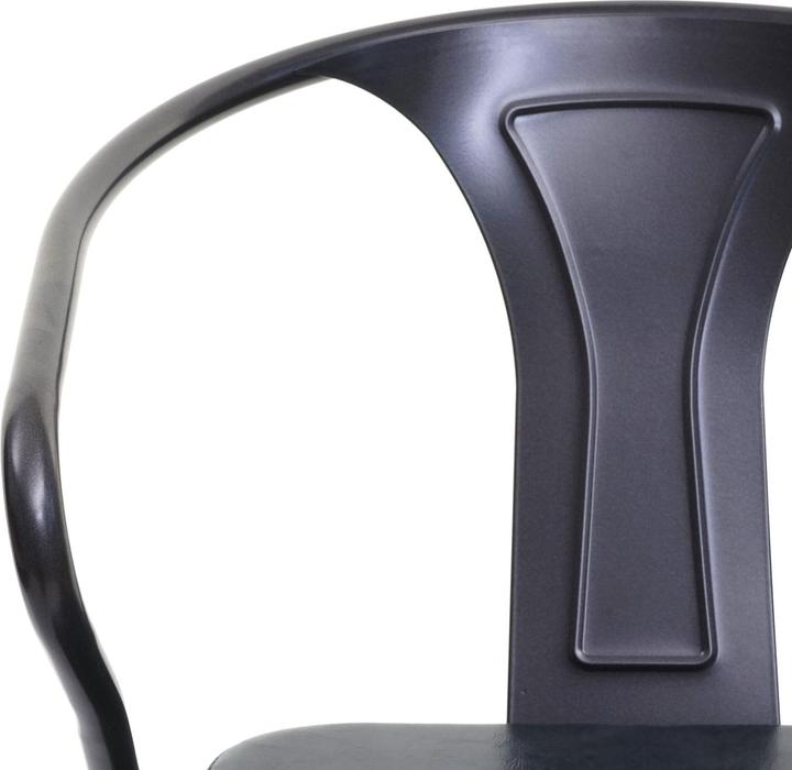 Produktbild Swisshandel24 4x Esszimmerstuhl HWC-H10d, Stuhl Küchenstuhl, Chesterfield Metall Kunstleder Industrial Gastronomie
