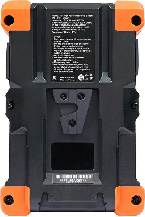 Actual product image Fxlion 26 V High Power 489 Wh, V-Mount (Camera battery)