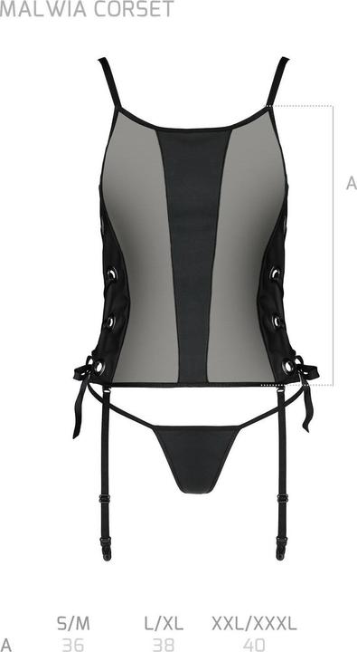 Actual product image Passion Corset "Malwia (3XL)