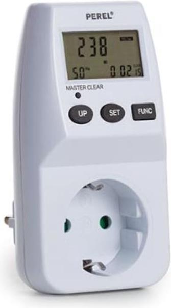 Produktbild Perel ENERGIEKOSTEN-MESSGER?T - 230 V - 16 A - SCHUTZKONTAKT (DEUTSCHES SYSTEM)
