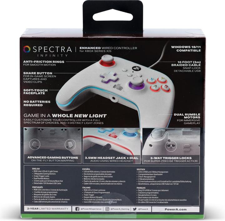 Image du produit PowerA Manette filaire Spectra Infinity Enhanced pour Xbox Series X (Xbox Series X)