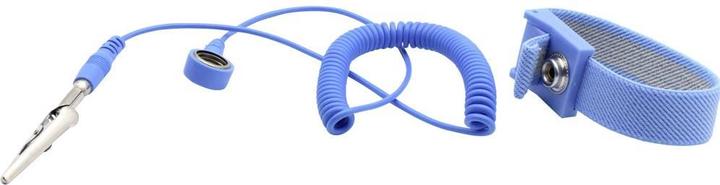 Produktbild Quadrios ESD-Handgelenkband Blau Druckknopf 10 mm (Statikschutz)