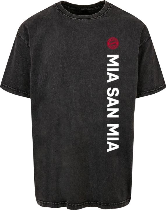 FC Bayern München MSM Logo Acid Washed Heavy Oversize Tee - 117373 (L)