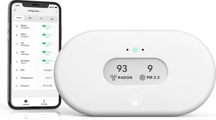 Actual product image Airthings View Plus