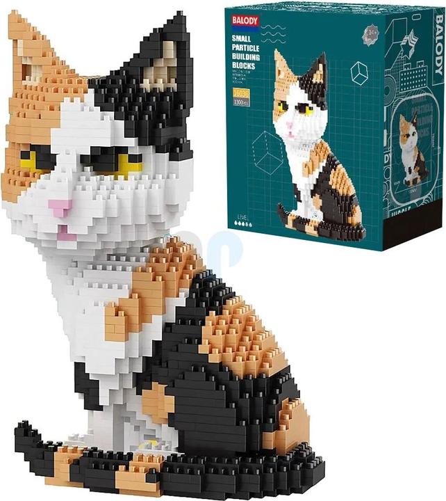Actual product image Balody 16036 - Sitting Cat (1300 pieces)