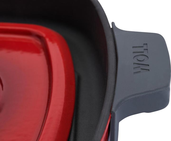 Produktbild Woll Grillpfanne Iron mit Steakpresse Chili (28 cm, Grillpfanne, Gusseisen)