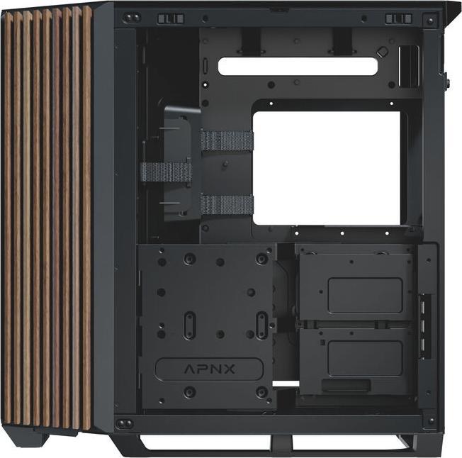 Actual product image APNX V1-W-BK-v1 (mATX, Mini-ITX)