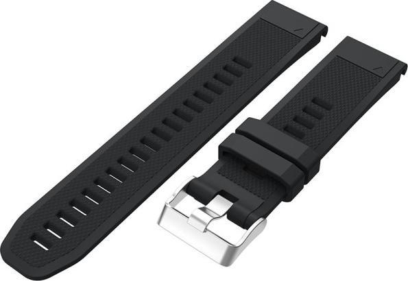 Actual product image No Name Silicone wristband for Garmin Fenix 5 Black (22 mm, Silicone)