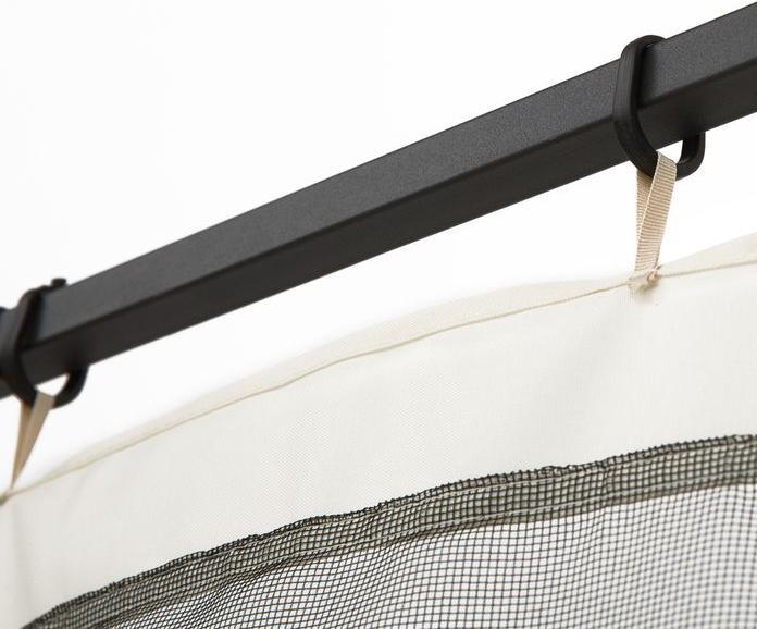 Actual product image Swisshandel24 Moskitonetz für 3x4 Pavillon 4 Seitenteile Fliegennetz mit Haken Reissverschluss Mückennetz Insekten (400 cm, 352 cm)