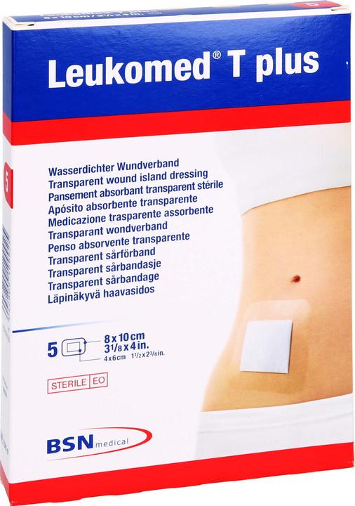 Produktbild BSN T plus transparenter Wundverband 8x10cm mit Wundauflage (5 x)