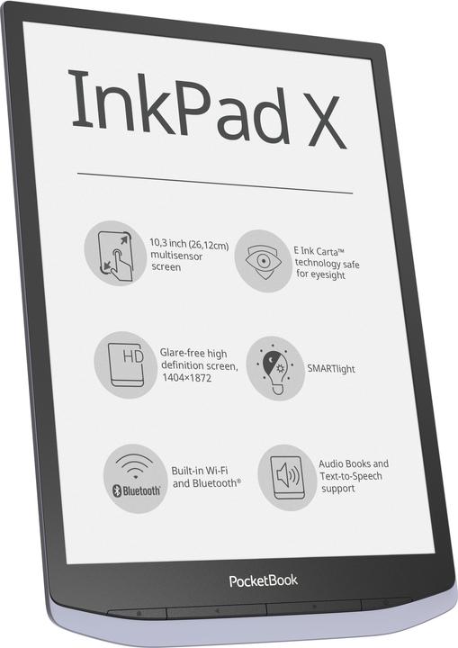 Image du produit PocketBook InkPad X (10.30", 32 Go, Gris métallique)