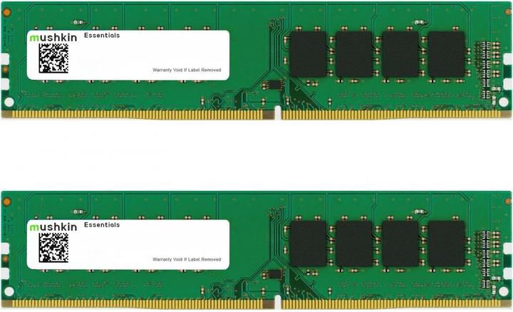 Productafbeelding Mushkin DDR4 - 64 GB -3200 - CL - 22 - Dual Kit, RAM (MES4U320NF32GX2, Essentials). (2 x 32GB, 3200 MHz, DDR4 RAM, DIMM 288 pin)