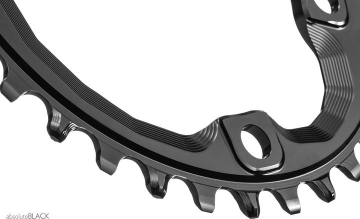 Immagine prodotto AbsoluteBLACK aBLACK MTB OVAL XT M8000/MT700 per catena SHIMANO HG+ 12 velocità solo NERO solo NERO (34)