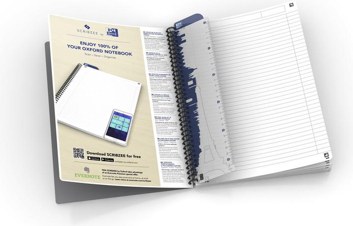 Immagine prodotto Oxford Libro a spirale Smart Black (A5, Nessuna, Copertina morbida)