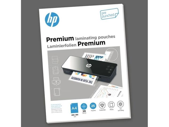 Actual product image HP Laminating film Premium A4, 125 µm, 25 pieces, glossy (A4, 25 Piece, 125 µm)