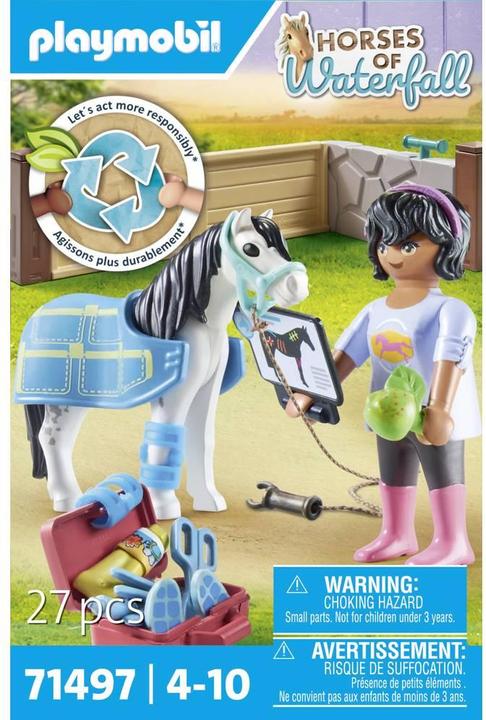 Actual product image Playmobil Equine therapist (71497, Playmobil Horses of Waterfall)