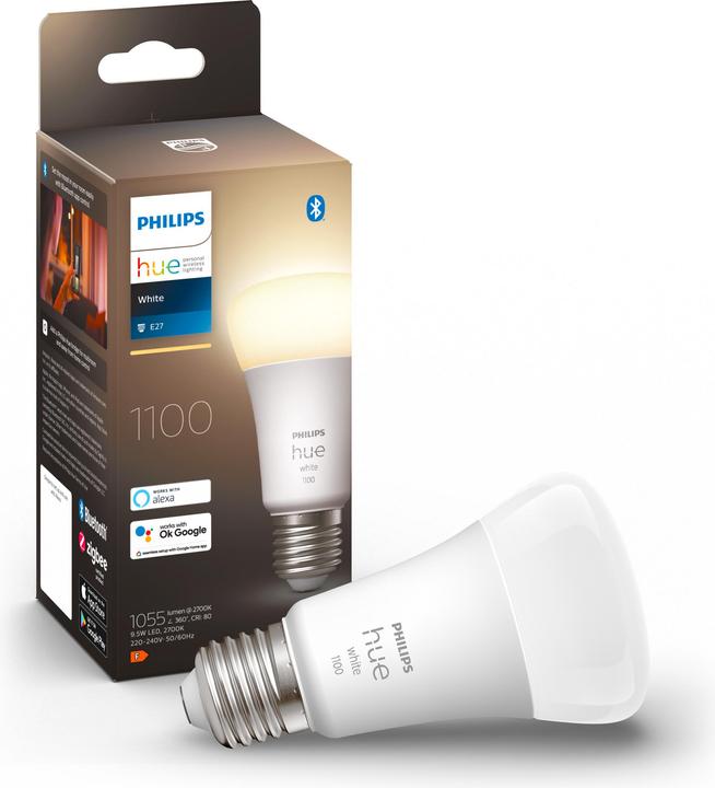 Immagine prodotto Philips Hue Tonalità di bianco (E27, 9.50 W, 1050 lm, 1 x, F)