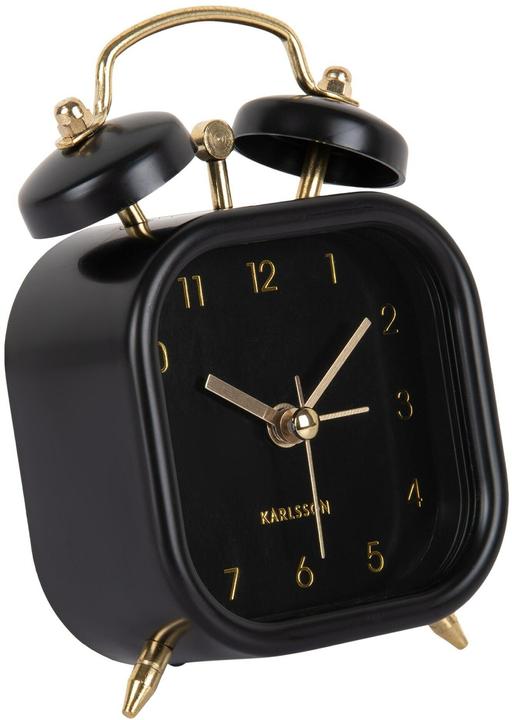 Produktbild Karlsson Klassischer Wecker Metallic Glam square Black