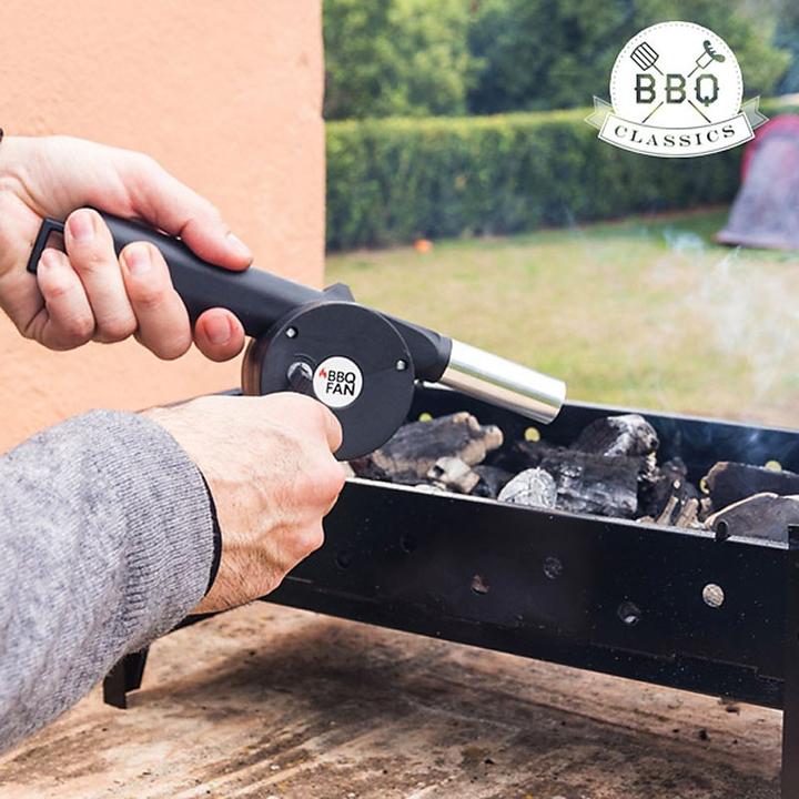 Image du produit Relaxdays Ventilateur de barbecue manuel set de 2