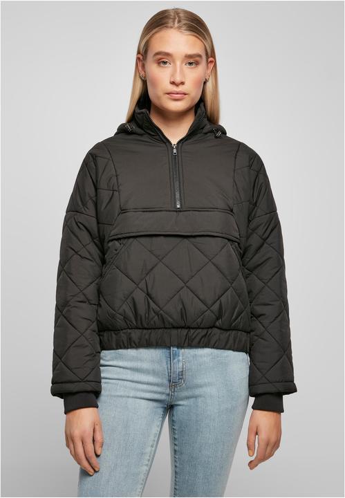 Urban Classics Ladies Oversized Diamond Quilted Pull Over Jacket