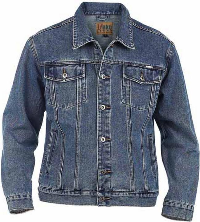 Actual product image DUKE Kingsize Western Trucker Style Denim Jacket (8XL)