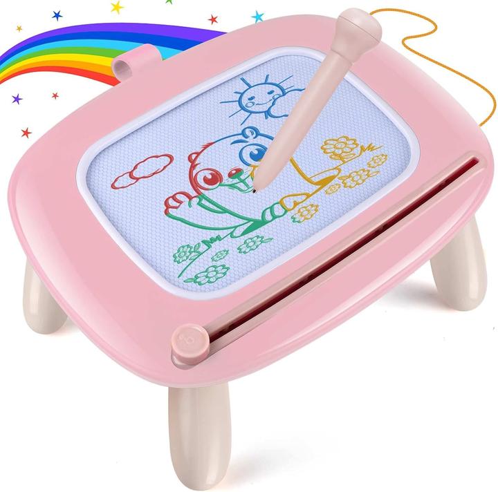 Produktbild Activity Board Magnetische Maltafel Zaubertafel für Kinder, Bunte Löschbare Magnettafel Zeichentafel mit Beinen