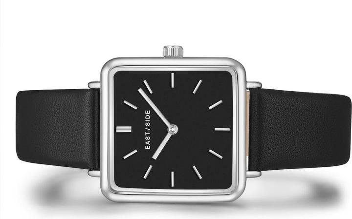 Actual product image Eastside Ladies quartz watch Grand genuine leather black - 11254 (Analogue wristwatch, 37.30 mm)