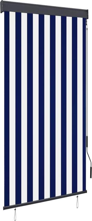 Blue and white