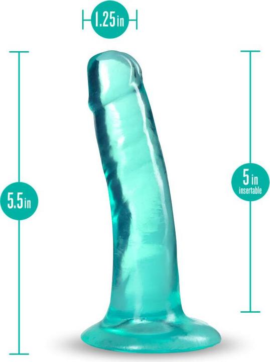 Produktbild Blush B Yours Plus Hard n' Happy 5" Dildo, Strong Suction Cup & Harness Compatible, Realistic Feel