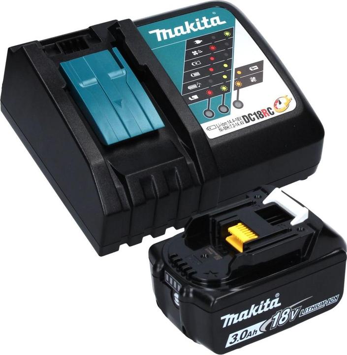 Image du produit Makita DUM 604 RF1X Cisaille à gazon sans fil 18 V avec lame pour herbe et arbustes + 1x batterie 3,0 Ah + (Taille-haies sans fil)