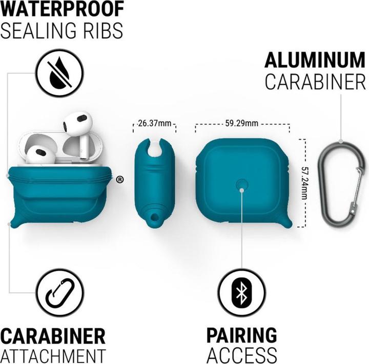 Actual product image Catalyst AirPods 3rd Gen. Waterproof Case Marine Blue (Headphone sleeve)