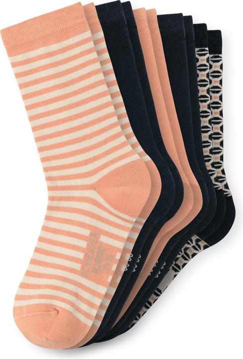 Dark Blue, Apricot