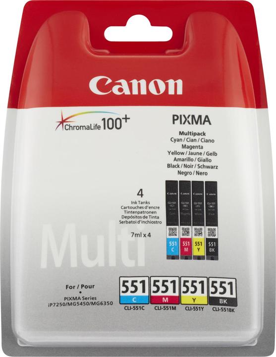 Actual product image Canon CLI-551 (M, FC, C, Y)