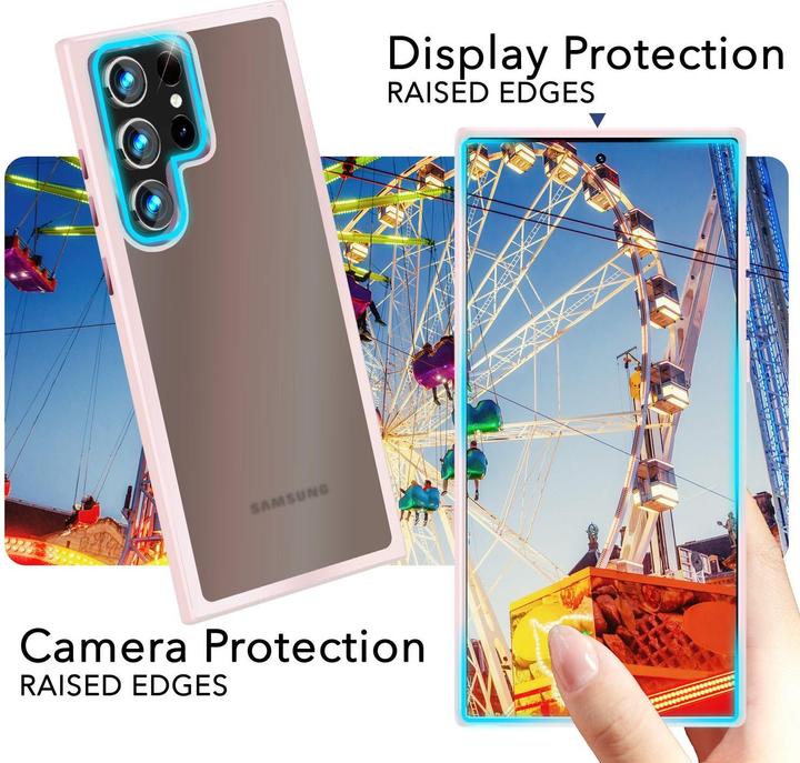 Produktbild Nalia Semi-Transparente Hybrid Hülle mit Schutzrahmen (Samsung Galaxy S24 Ultra)