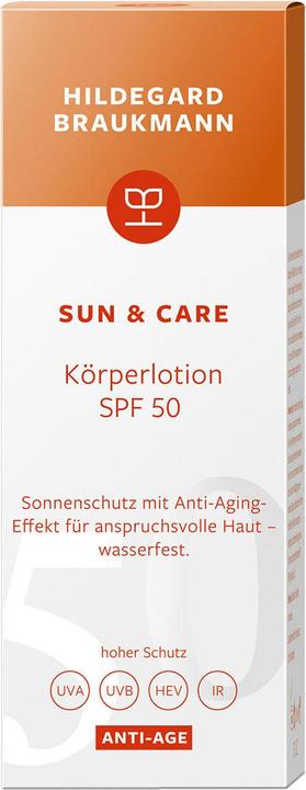 Produktbild Hildegard Braukmann sun & care Anti-Age Körperlotion SPF 50 (Sonnenlotion, SPF 50, 150 ml, 150 g)