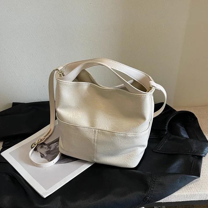 Actual product image Only-Bags.Store Simple pu bucket handbags large capacity fashion versatile shoulder bags