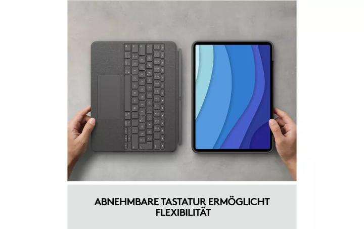 Actual product image Logitech Combo Touch (CH, iPad Pro 12.9 2022 (6th Gen), iPad Pro 12.9 2021 (5th Gen))