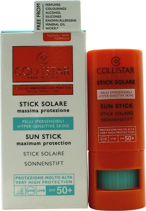 Actual product image Collistar Special Perfect Tan Sun Stick SPF50 (Sun cream face, Sun lotion, Sun spray, SPF 50, 8 ml)