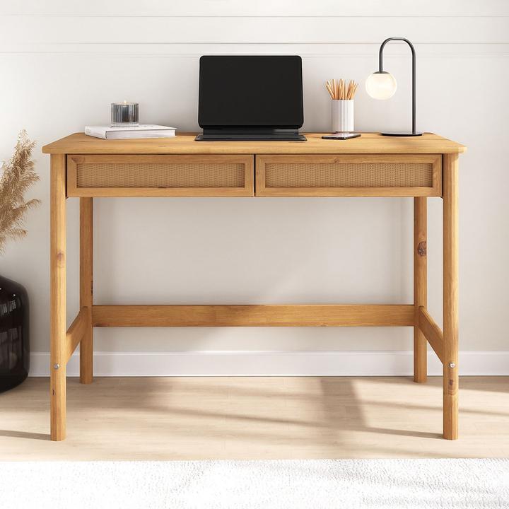 Image du produit IDIMEX Schreibtisch RODRIGO mit 2 Schubladen – Eiche