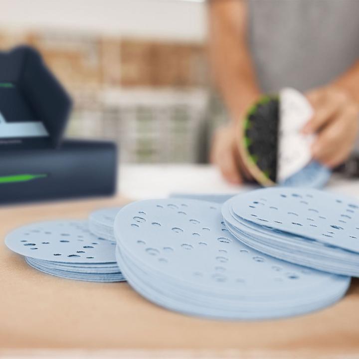 Actual product image Festool Grinding disc STF D150/48 GR set (P80, P320, P180, P60, P220, P120)