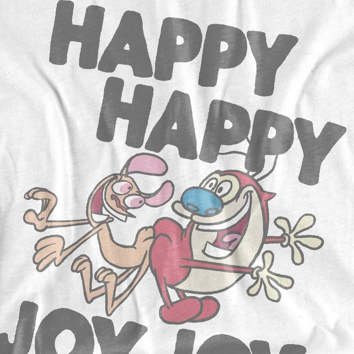 Immagine prodotto Ren & Stimpy Happy Happy Joy Joy Maglietta Adulto Unisex (L)