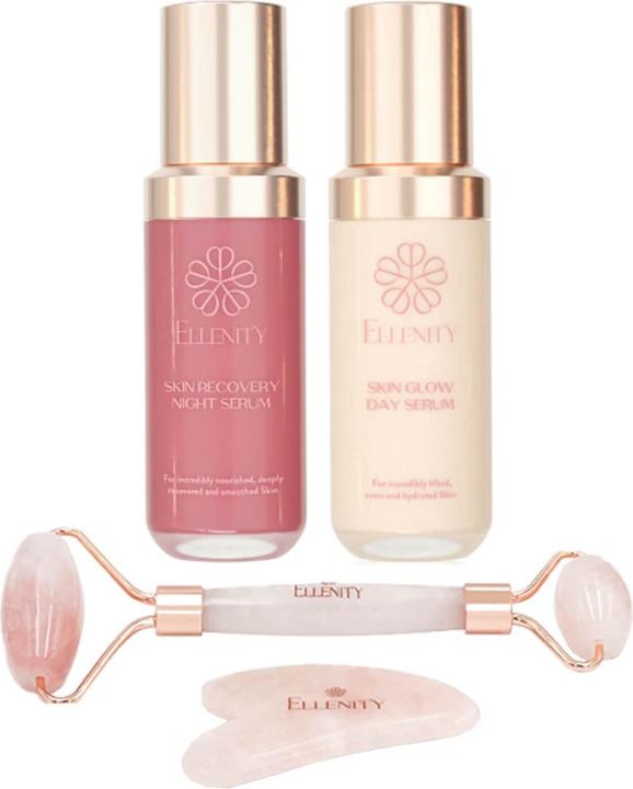 Immagine prodotto Ellenity - Set Hyaluron Booster al quarzo rosa (Set per la cura del viso)