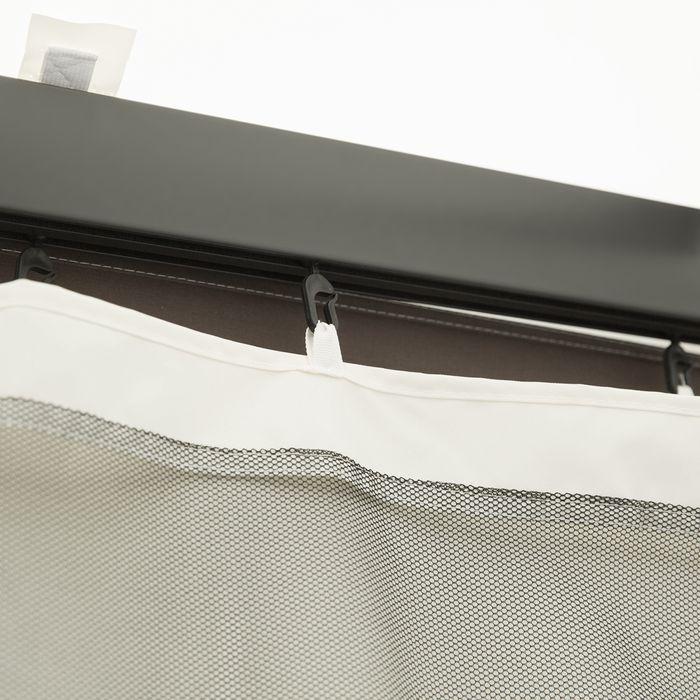 Actual product image Swisshandel24 Moskitonetz für 3x4 Pavillon 4 Seitenteile Fliegennetz mit Haken Reissverschluss Mückennetz Insekten (400 cm, 352 cm)