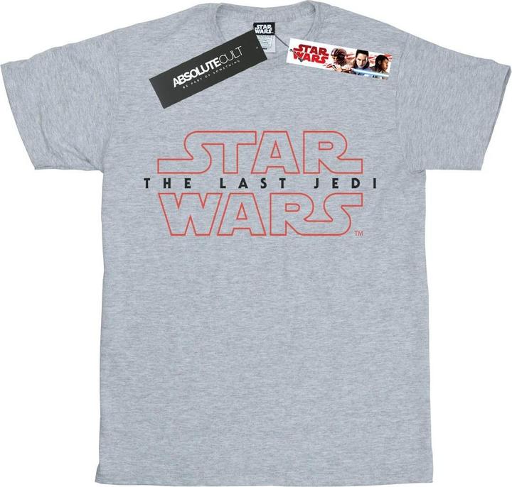 Actual product image Star Wars Boys The Last Jedi Logo T-Shirt (116)
