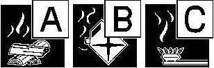 Actual product image Gloria Powder compact fire extinguisher (B, A, C)