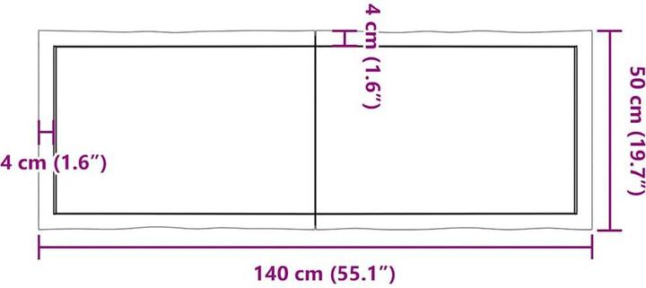 Produktbild VidaXL Aneta (140 x 4 x 50 cm)