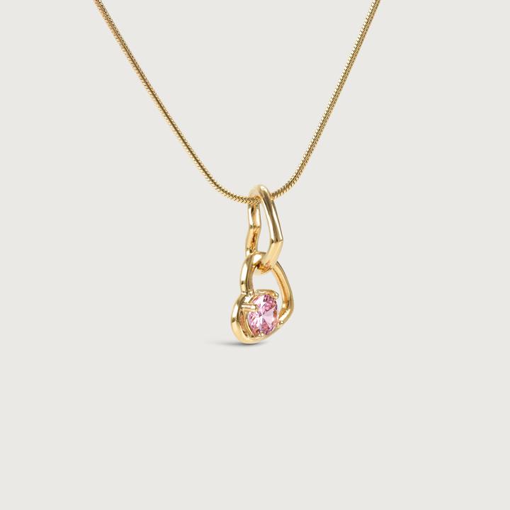 Produktbild Hey Harper Locked Love Charm (14k Gold plattiert Edelstahl und PVD-Beschichtung)